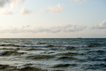 一行的木棍在海岸 breakwater