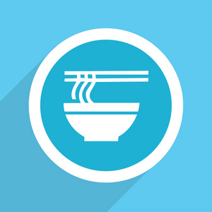 任何使用的面条碗亚洲食品图标矢量 eps10,大照片