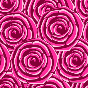 无缝纹理，粉红玫瑰