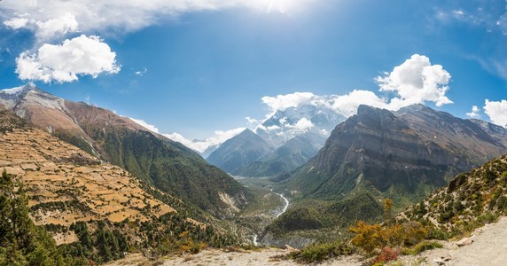 安纳布尔纳地区，尼泊尔全景山景