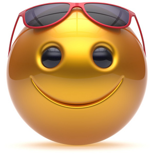 欢快卡通微笑面对欢快的头部球球表情卡通黄色摄影图