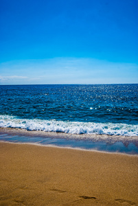 沙滩和海