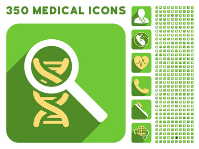探讨 Dna 图标和医疗 Longshadow 图标集