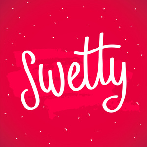 引用 Swetty。时尚刻字