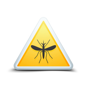 蚊子昆虫警告图标图片