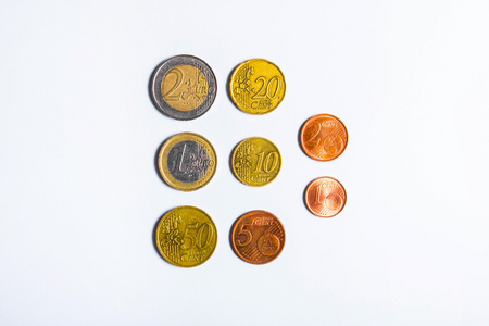 欧元的钱硬币