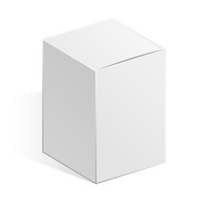 高高的白色盒子.照片