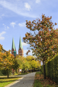 金色的秋天，在德国吕贝克