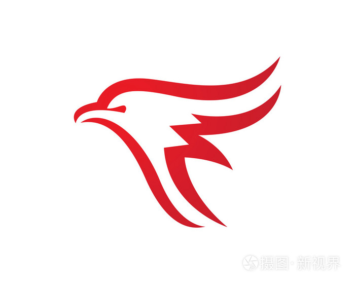 猎鹰徽标模板矢量
