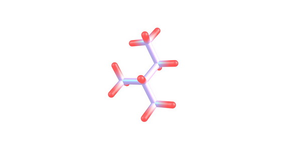 异戊烷分子结构上白色孤立