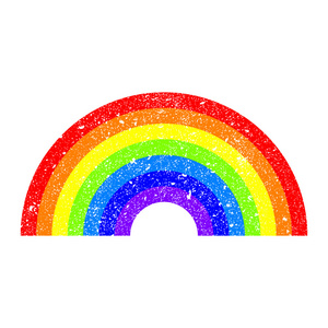 彩虹象征矢量图标