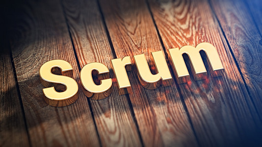 在木板上的字 Scrum