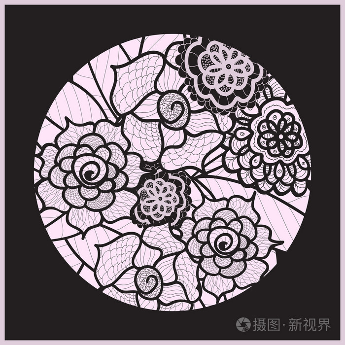 圆圈背景. 装饰性装饰画. 矢量艺术