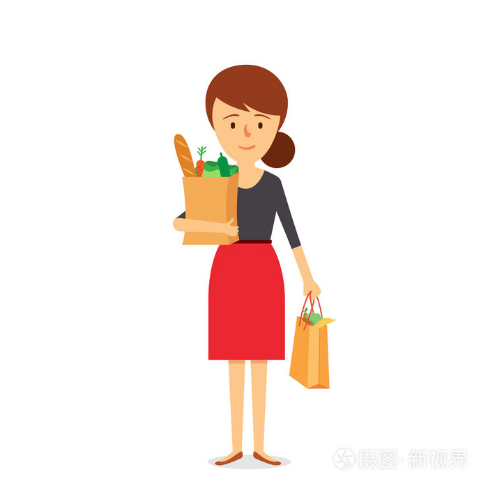 购物的母亲角色设计