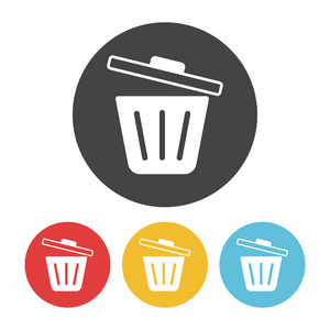 垃圾桶矢量图标垃圾桶图标矢量图照片