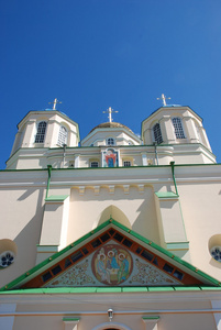 一般视图的东正教修道院的奥斯特罗格村 Mezhyrich 罗夫诺区区域