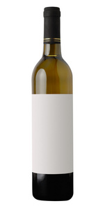 白色的葡萄酒瓶