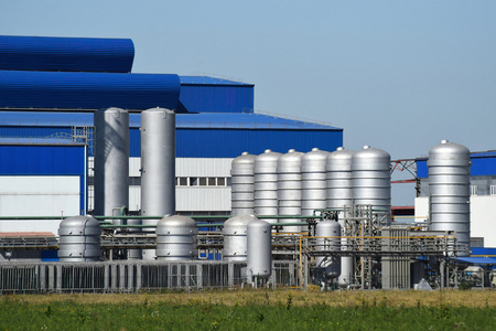 大工厂加工废金属照片