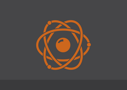 原子的标志,核概念照片