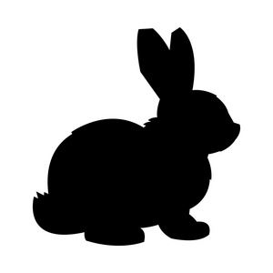 小兔子卡通矢量图标