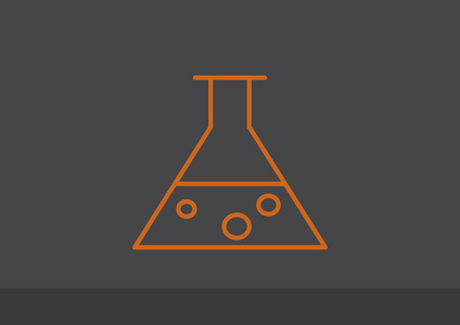 化学瓶简单 web 图标