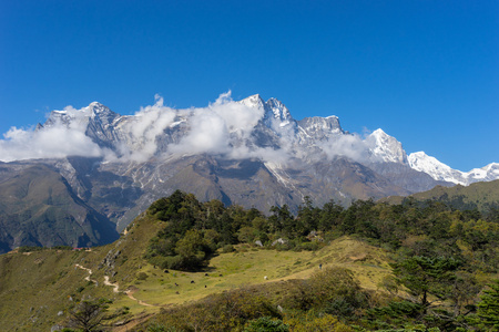 孔德的山峰，珠穆朗玛峰地区