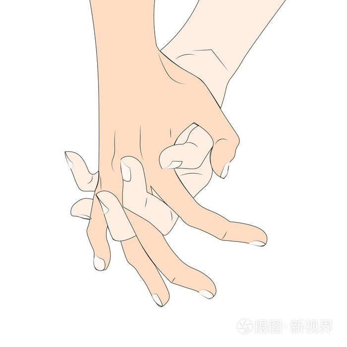 恋人的手里插画 正版商用图片1mh6ng 摄图新视界