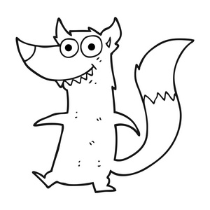 小狼崽卡通狼卡通狼人女人的想法狼的平面彩色插图以为泡沫质感的卡通