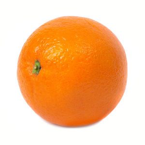多汁的橙色，孤立
