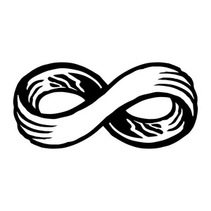 无限循环符号矢量图标照片