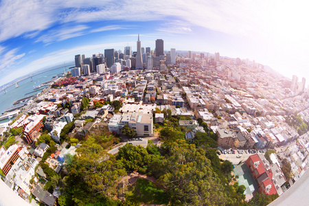 San Francisco 全景从山