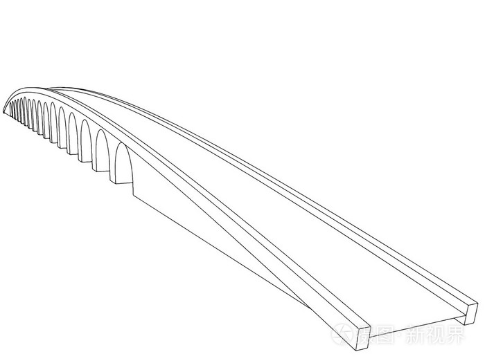 矢量图的孤立的卡通桥插画-正版商用图片1mhdnn-摄图新视界