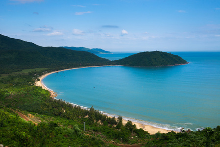 在越南岘港海滩