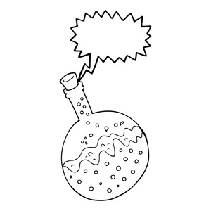 演讲泡沫卡通化学品图片