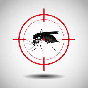 杀死蚊子 扁图标设计 logo