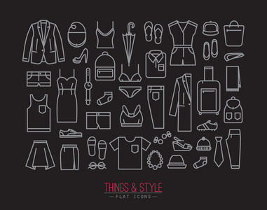 平服成套图标插画 正版商用图片1mi19h 摄图新视界