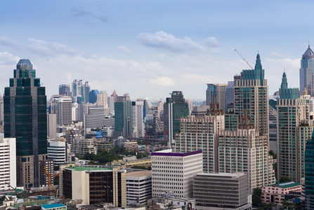 鸟瞰图办公大楼市市中心