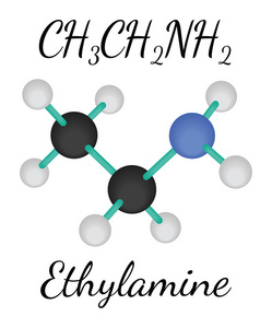 Ch3ch2nh2 乙胺分子