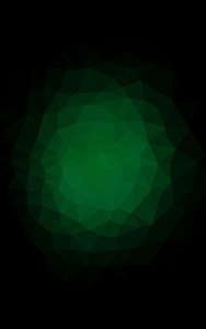 暗绿色的多边形设计模式，三角形和梯度的折纸样式组成的