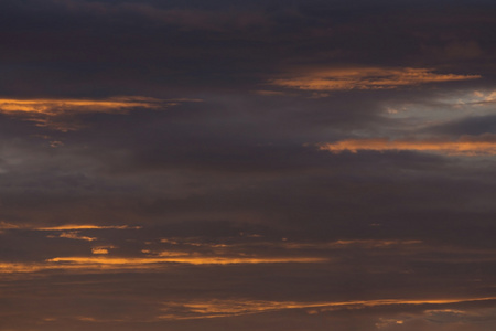 夕阳的天空戏剧性的背景, 多彩的暮光天空