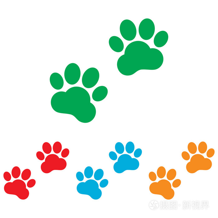 动物的足迹迹象插画-正版商用图片1miub0-摄图新视界