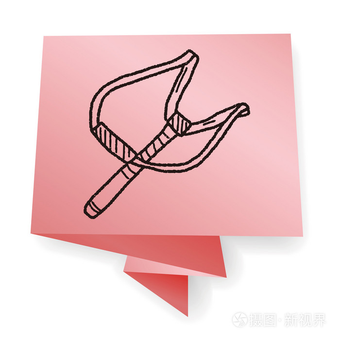 弹弓涂鸦矢量图