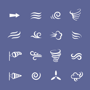 风图标自然, 凉爽的天气, 气候照片