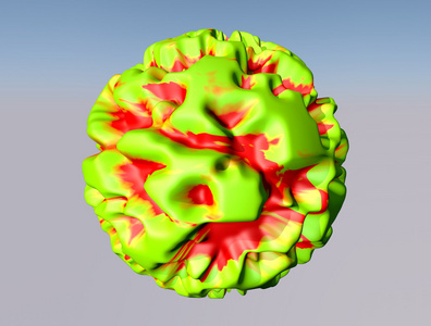 病毒或细菌的三维模型图片