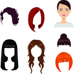组的六名女发型