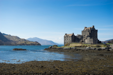 艾琳多南城堡，苏格兰，岛的斯凯岛