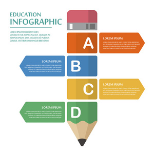 教育信息图表模板设计