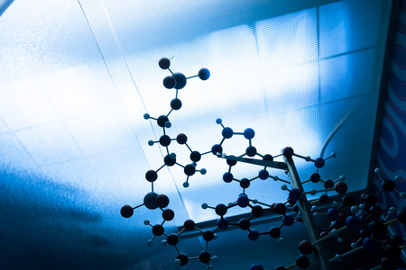 科学分子 Dna 模型结构，业务团队概念