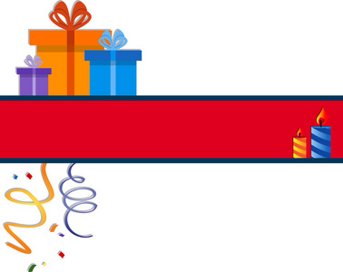 红色喜庆横幅照片