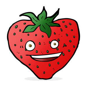草莓的卡通插图